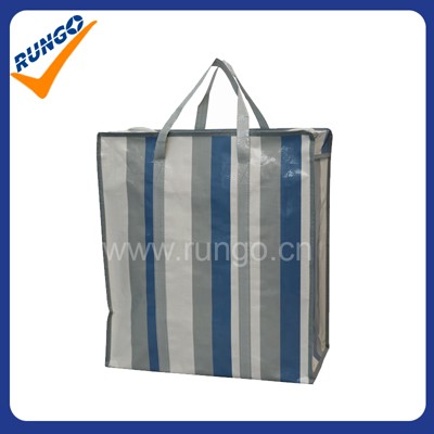 Wholesale High Quality Large Capacity Thick Luggage Duffel PP Hand Zipper Red  White Blue Woven Moving Bag - China Recycled PP Woven Bag and PP Woven  Lamination Bag price