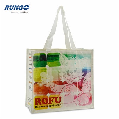 Germany Market Customize Promotional Reusable Eco Friendly Printed Grocery Tote Shopping PP Woven Bags