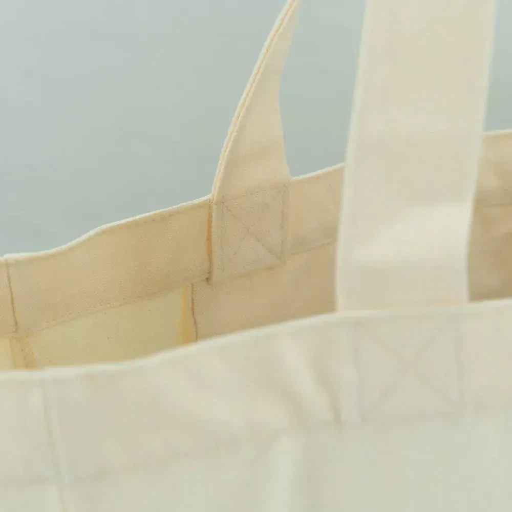 Beer design Organic Cotton  Tote Bag with side pocket