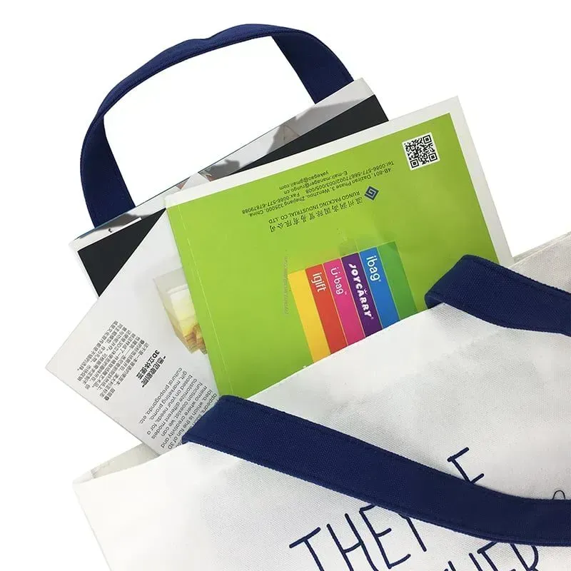 Wholesale Custom Reusable High Quality Cotton Shopping Bags organic cotton canvas tote bag