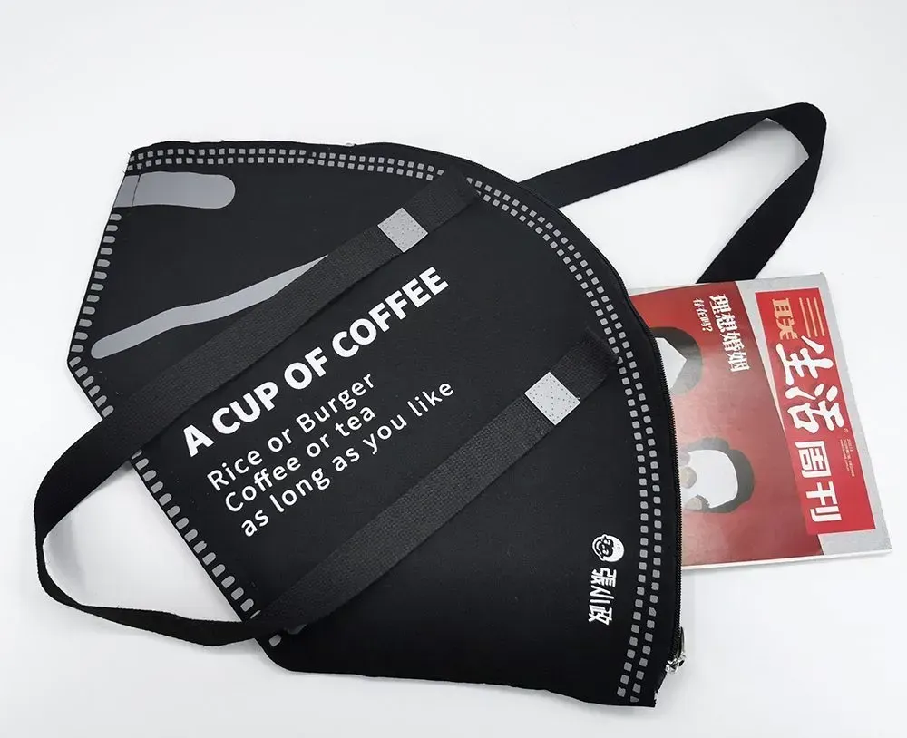 100pcs Moq Customized Logo Dumpling shape Cotton Canvas Tote Bag