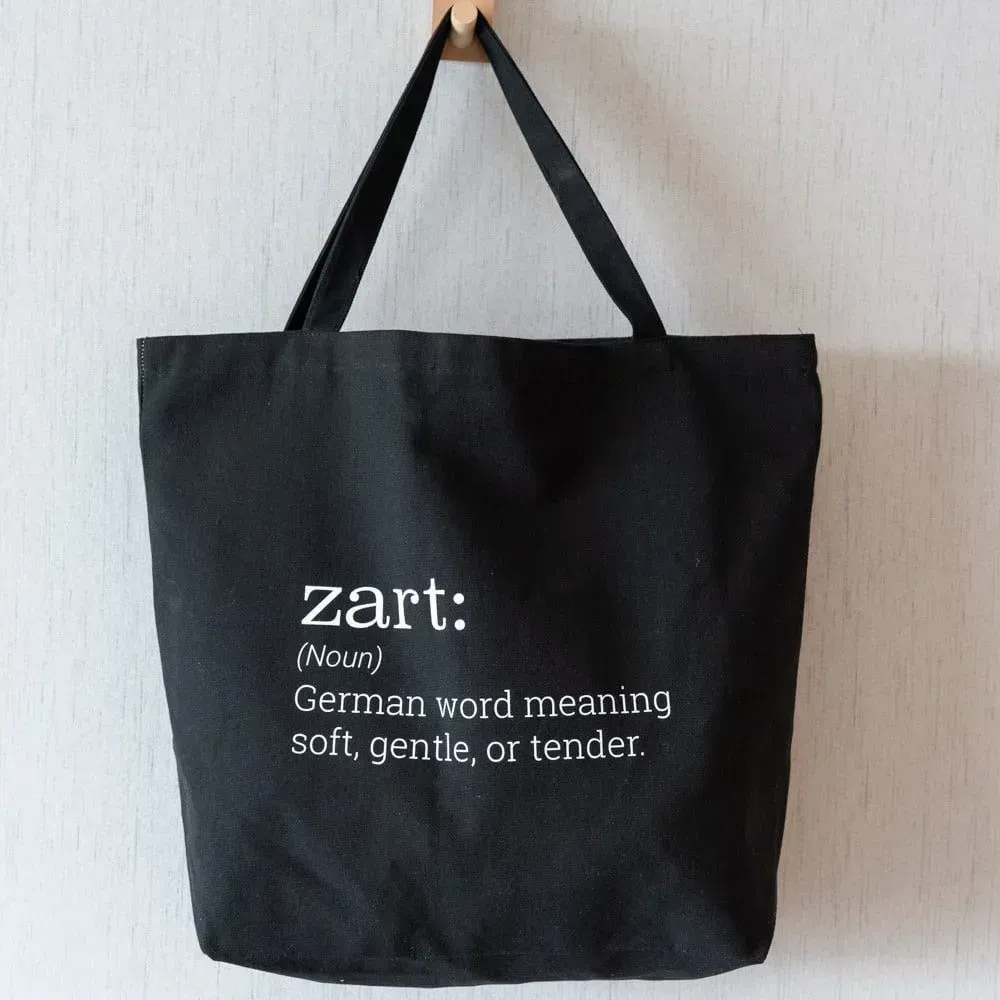 Large size elephant cotton canvas shopping bag - CT23R003