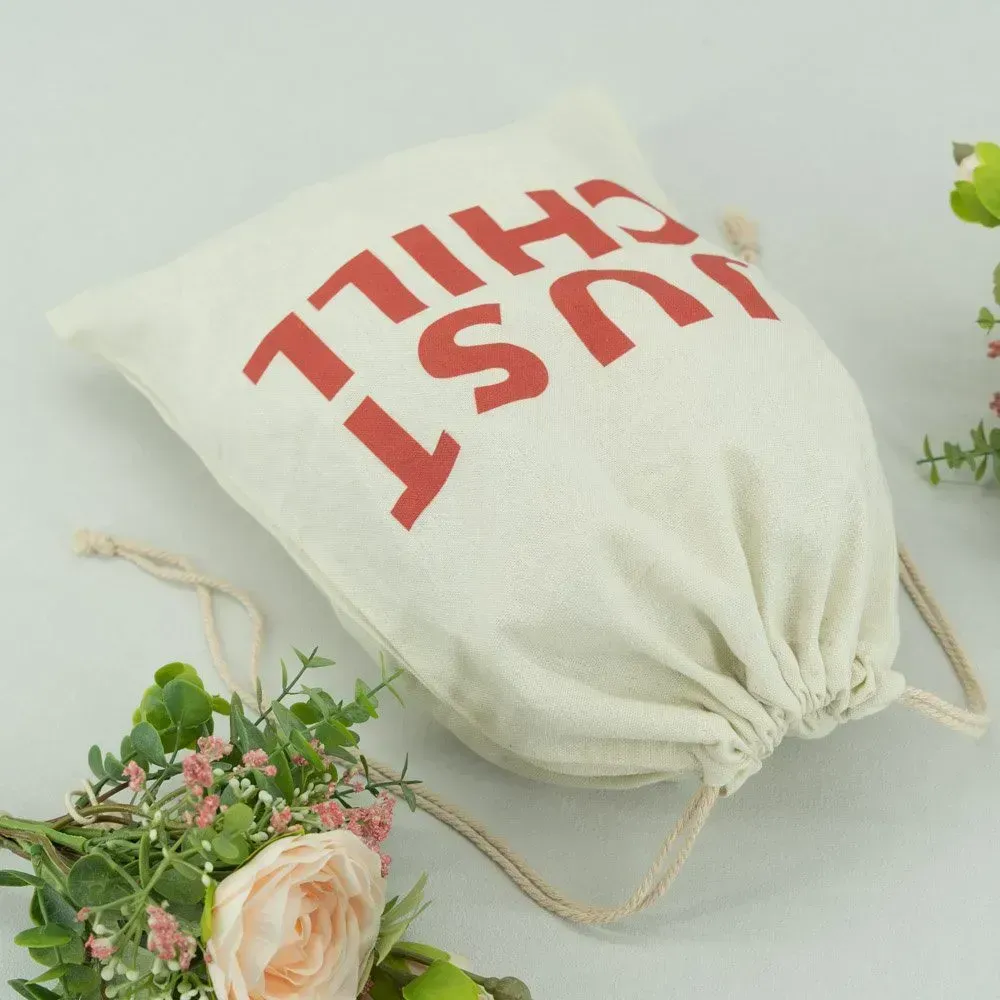 Durable and Fashionable Premium Cotton Drawstring Pouches Bag - CT23R021