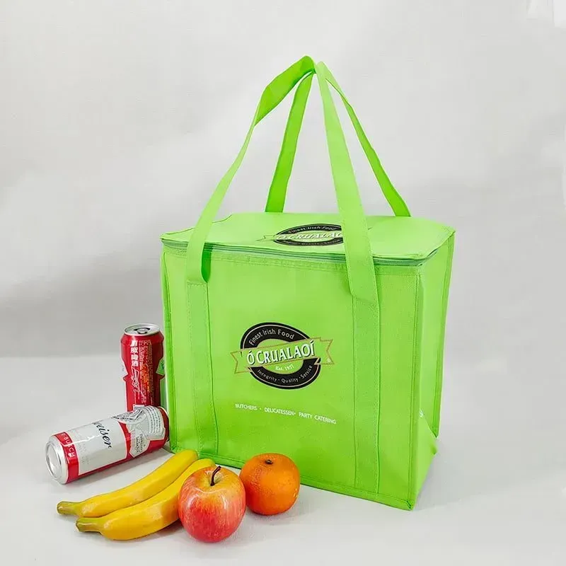 Picnic Beer Ice Bag Promotional Isothermal Non Woven Cooler Lunch Bag Cheapest Reusable Outdoor Insulated Food Custom Size Free -   ICE-2102