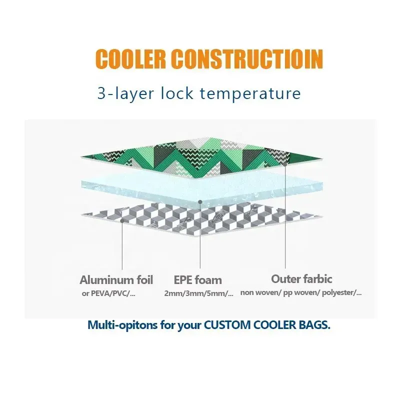 Picnic Beer Ice Bag Promotional Isothermal Non Woven Cooler Lunch Bag Cheapest Reusable Outdoor Insulated Food Custom Size Free -   ICE-2102