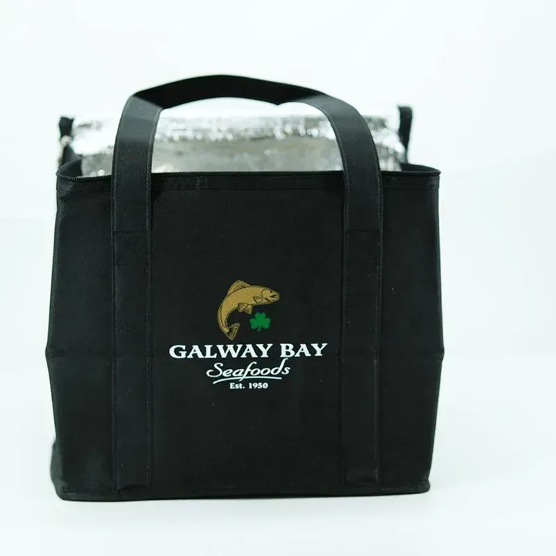 Large Capacity Custom Logo Reusable Tote Food Delivery Bag,Grocery Thermal Shopping Bag Insulated Cooler Bag -  ICE-2103