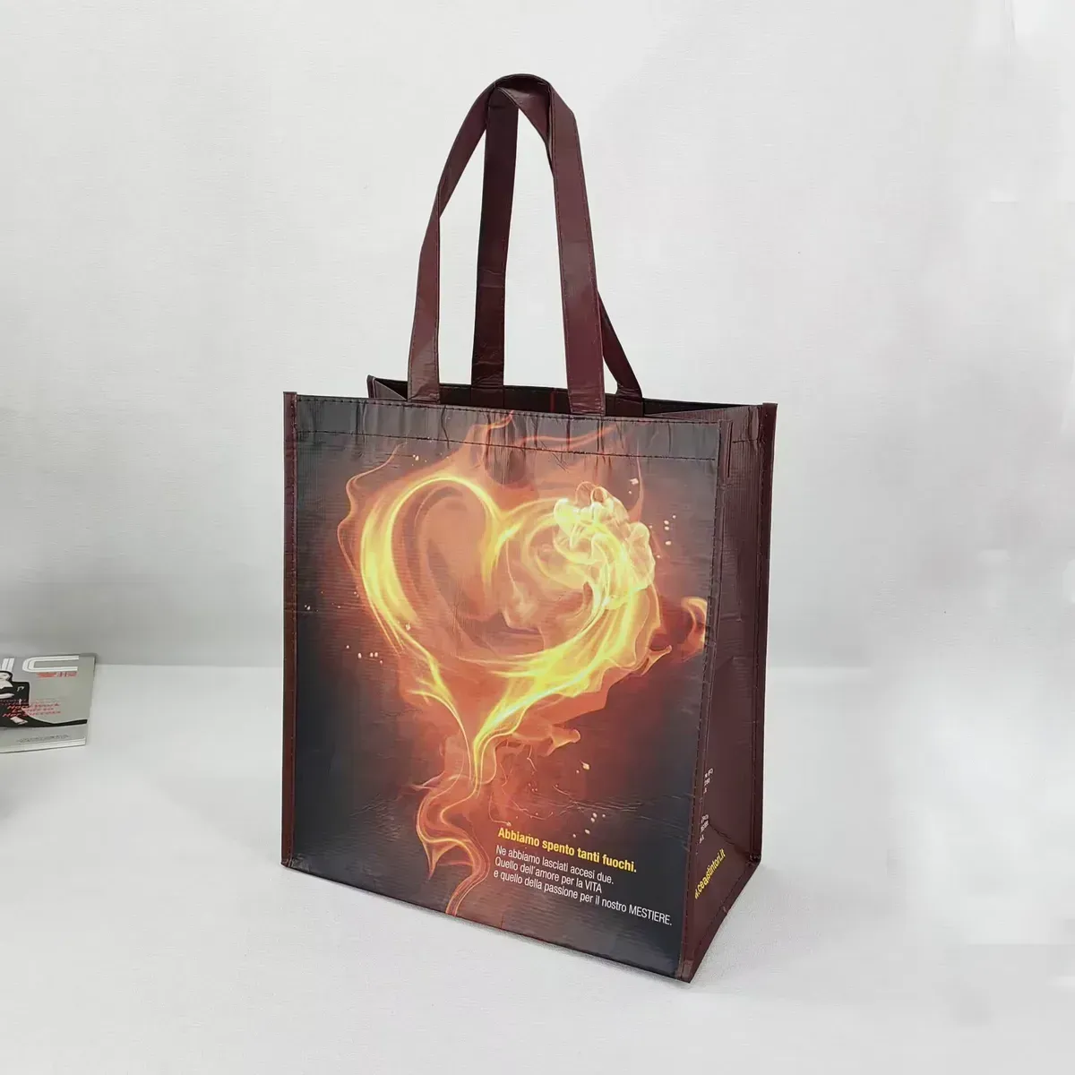 Supermarket rpet stitchbond fabric laminated bag for shopping - JR22PT06