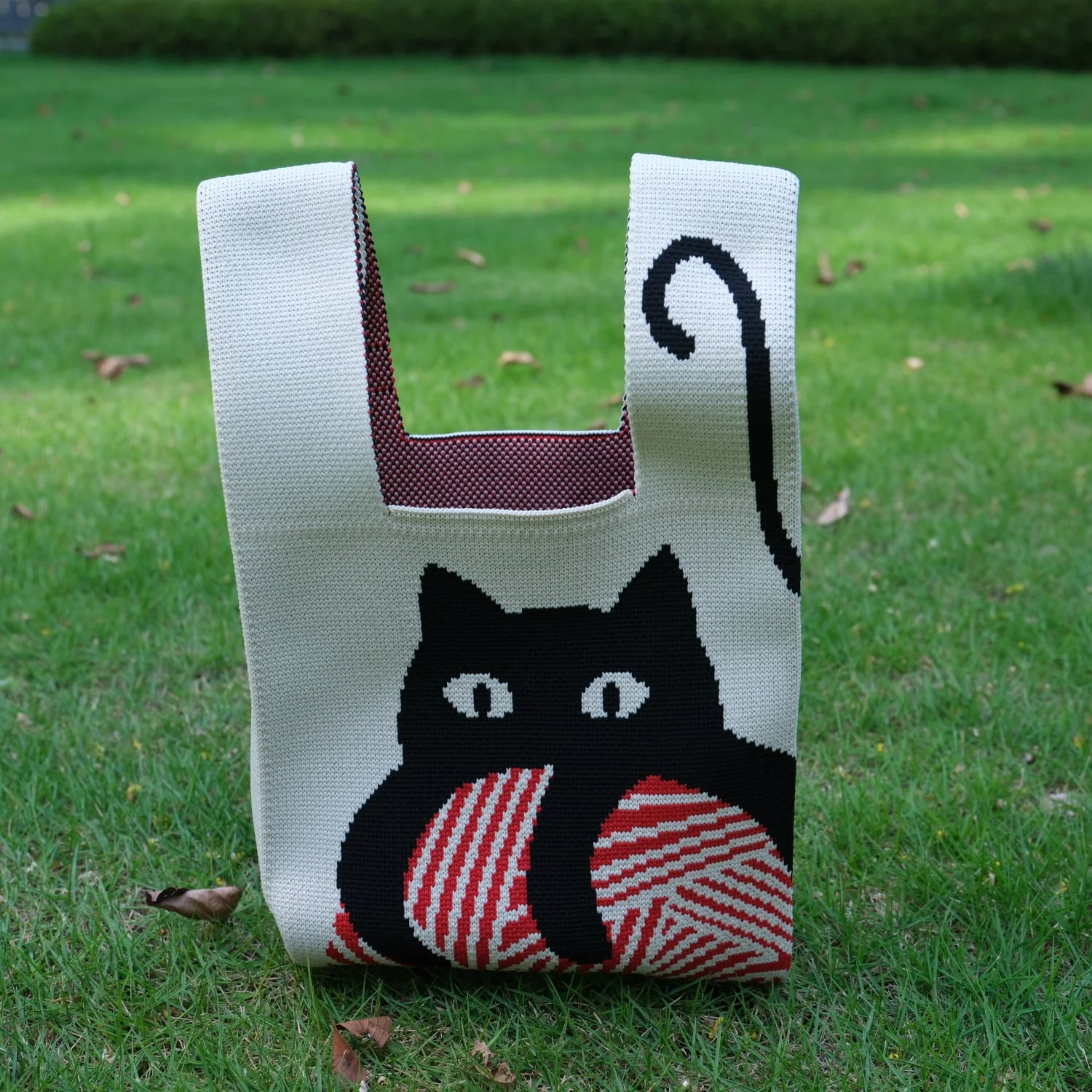 Custom Design Crochet knitted Handbag Fashion Ladies Knitted Tote Bag
