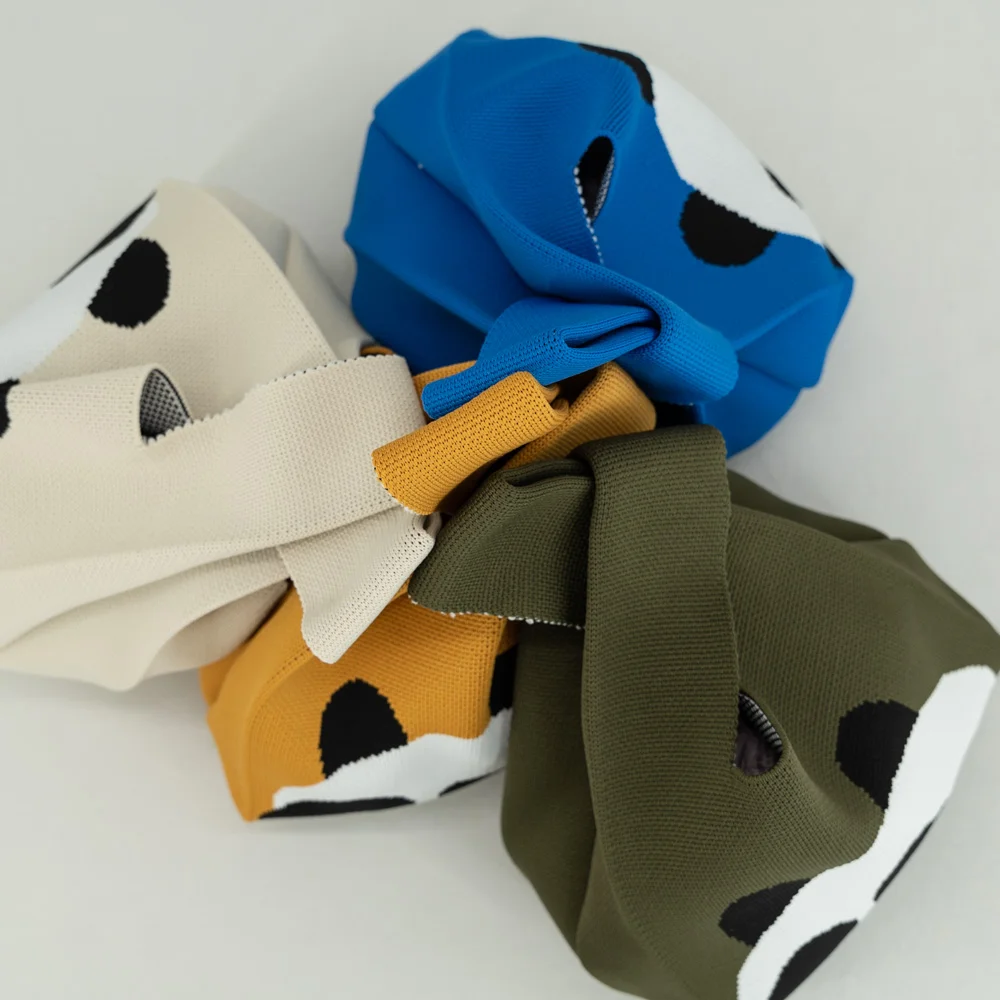 T-shirt style Panda design Fashion Handbags Nylon yarn Knitted  Tote Bags For Women and girls