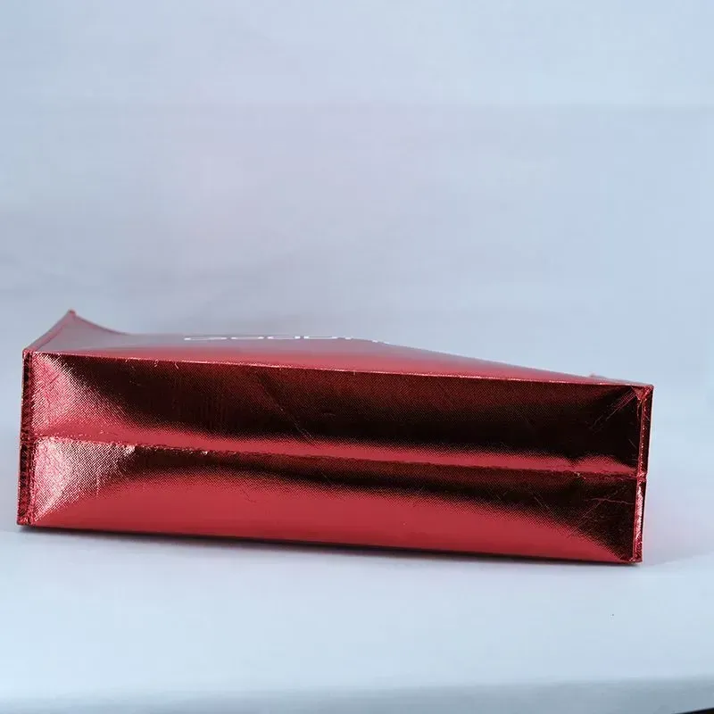 Fashion Red Metallic laminated non woven laminated bags for shopping -  PNWG-2324