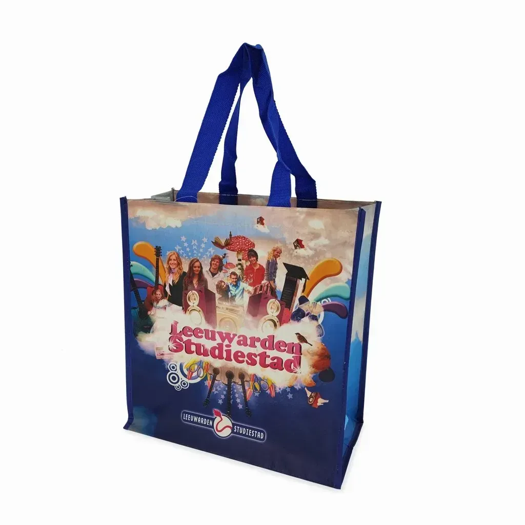 Custom printed polypropylene popular standard eco custom PP woven bag with zipper - PW23R007