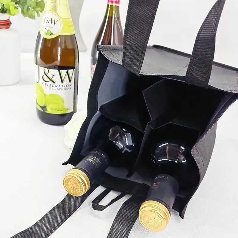 Bugundy color wine bag wine Non woven bags for 2 / 3 / 4 /6 bottle wine  - WB-1902