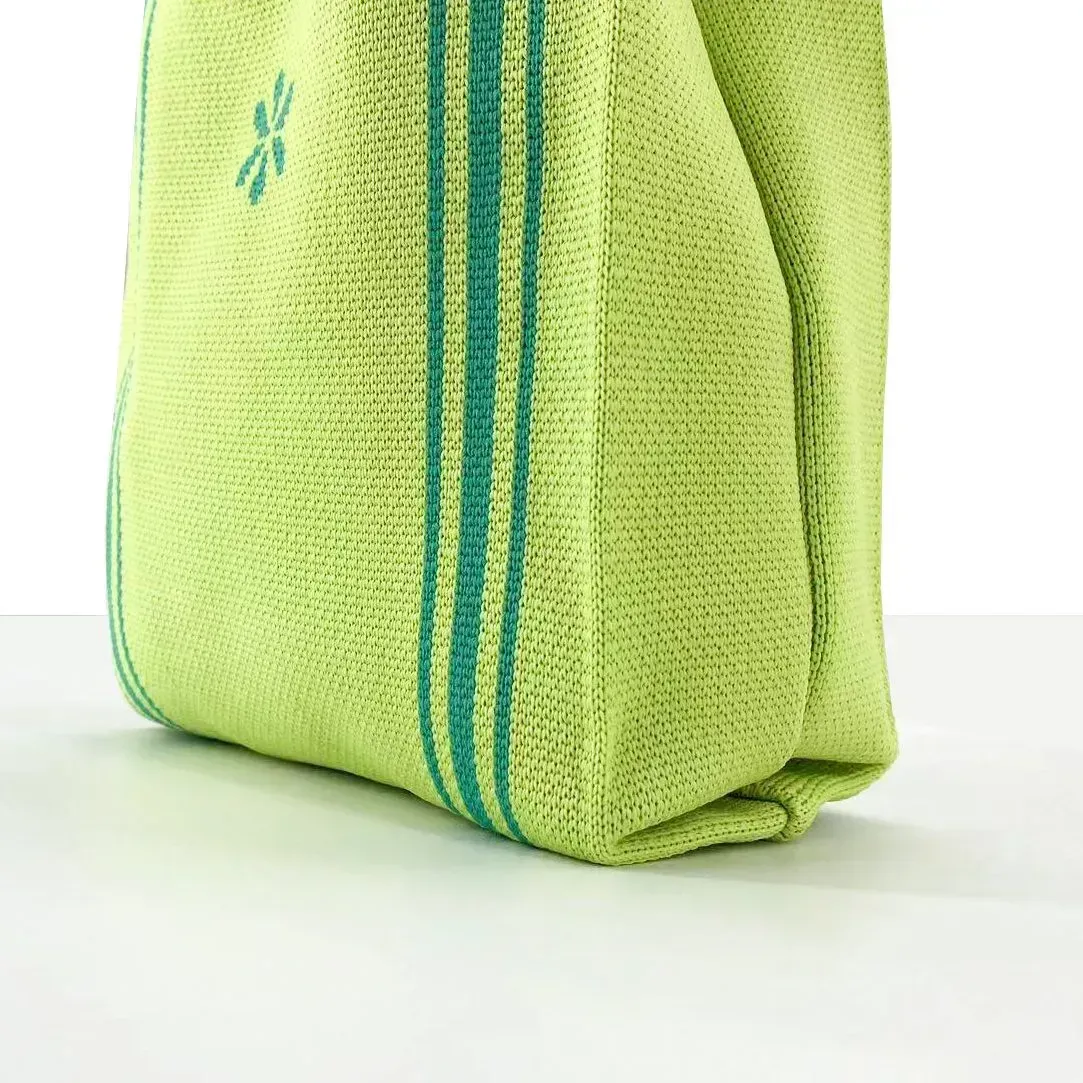 2023 fashion Knitted Weave Handbag Custom christmas Design Crochet Vest knit tote bag