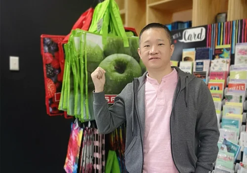 Rungo bags in Spar market